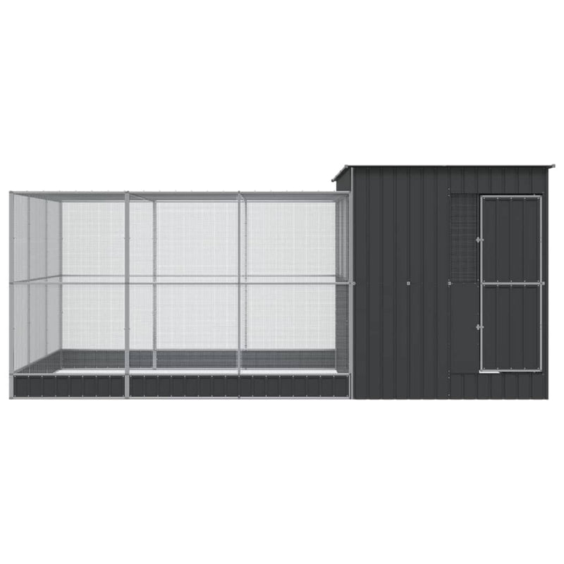 Load image into Gallery viewer, VidaXL Volière met verlengstuk 497x303x216 cm staal zilverkleurig