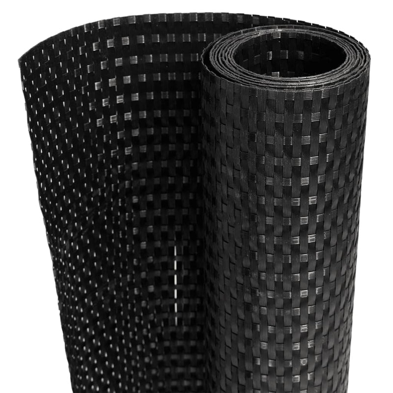 Load image into Gallery viewer, Vidaxl balkonscherm 600x80 cm poly rattan zwart