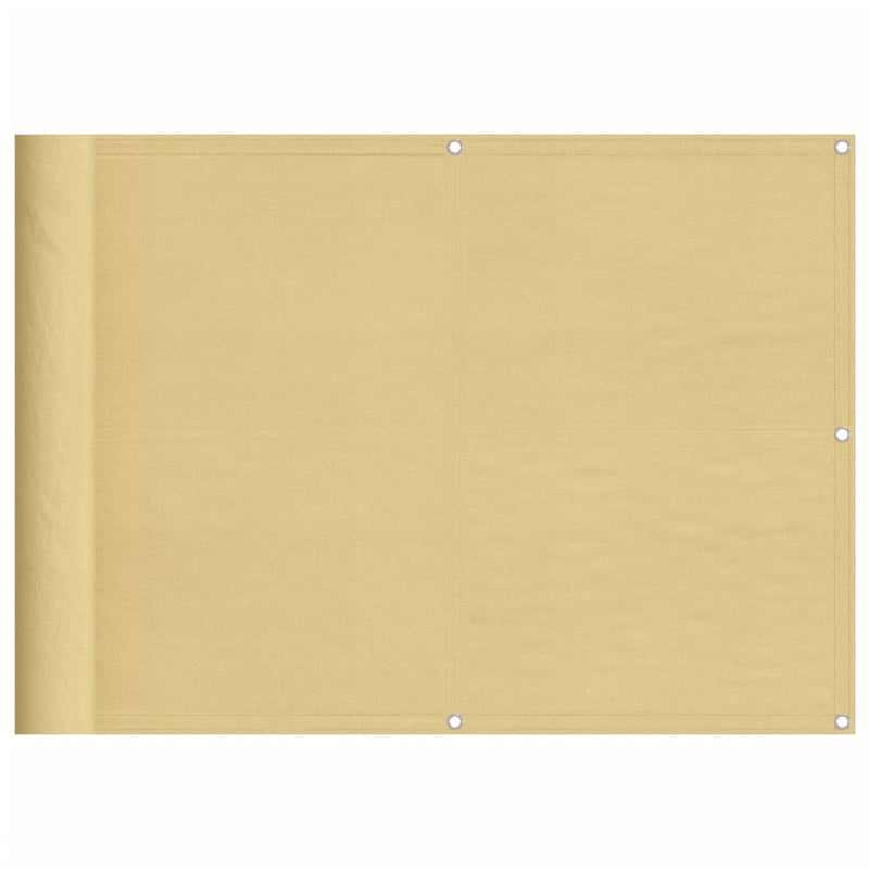 Load image into Gallery viewer, Vidaxl balkonscherm 75x300 cm 100% oxford polyester zandkleurig