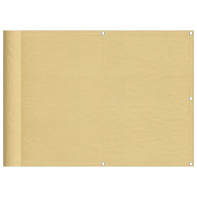 Load image into Gallery viewer, Vidaxl balkonscherm 75x500 cm 100% oxford polyester zandkleurig