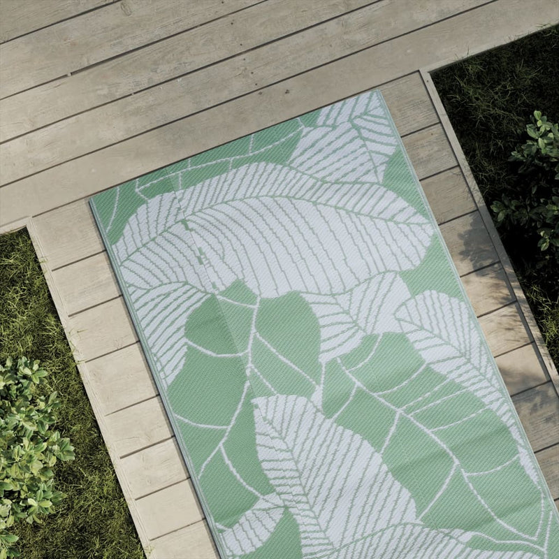 Afbeelding laden in galerijviewer, Vidaxl buitenkleed arakil 80x150 cm polypropeen groen