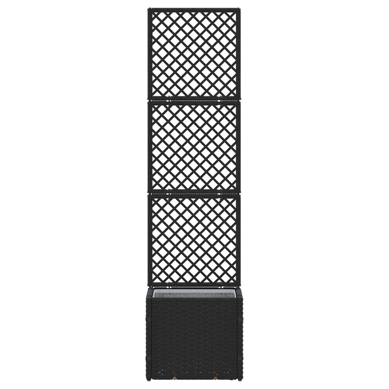 Load image into Gallery viewer, Vidaxl tuin bloempot zwart 35 x 30 x 135 cm metaal