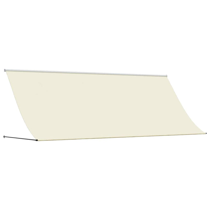 Load image into Gallery viewer, Vidaxl luifel uittrekbaar 350x150 cm stof en staal crèmekleurig