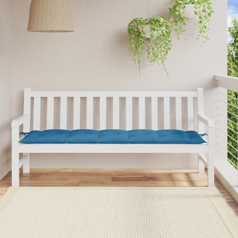 Load image into Gallery viewer, Vidaxl tuinbankkussen 180x50x7 cm stof gemêleerd blauw