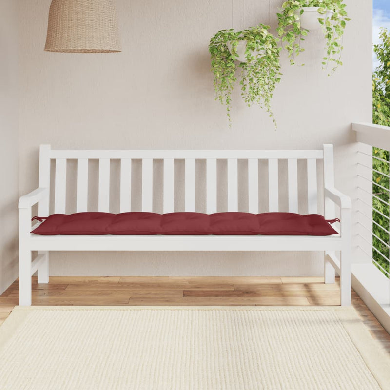 Load image into Gallery viewer, Vidaxl tuinbankkussen 180x50x7 cm stof gemêleerd wijnrood