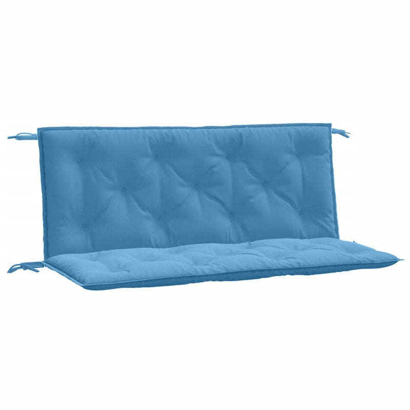 Load image into Gallery viewer, Vidaxl tuinbankkussens 2 st 120x50x7 cm stof gemêleerd blauw