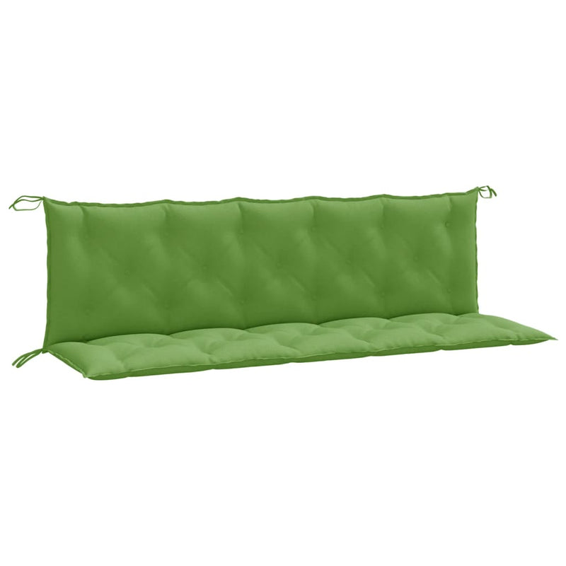Load image into Gallery viewer, Vidaxl tuinbankkussens 2 st 180x50x7 cm stof gemêleerd groen