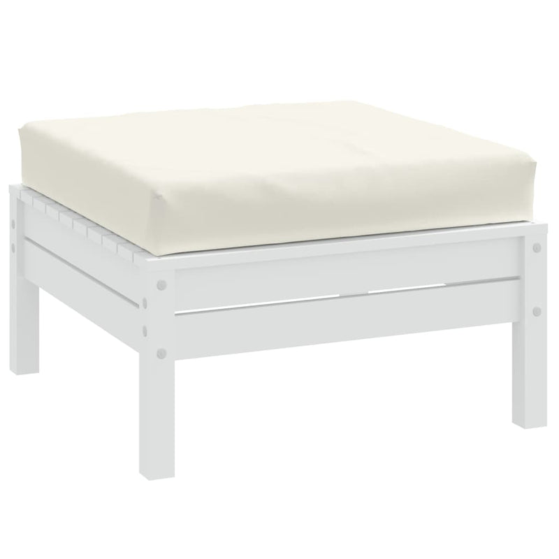 Load image into Gallery viewer, Vidaxl palletkussen 60x60x10 cm stof gemêleerd crèmekleurig