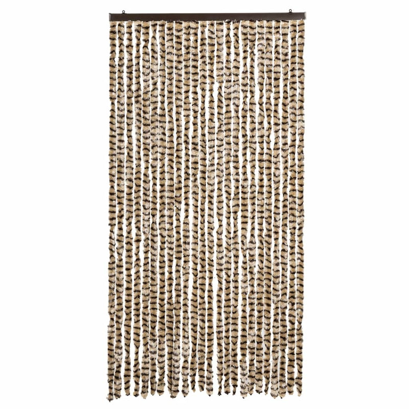 Load image into Gallery viewer, Vidaxl vliegengordijn 100x200 cm chenille beige en bruin