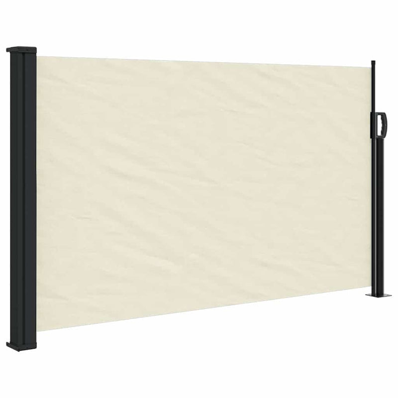 Afbeelding laden in galerijviewer, Vidaxl windscherm uittrekbaar 117x300 cm crèmekleurig