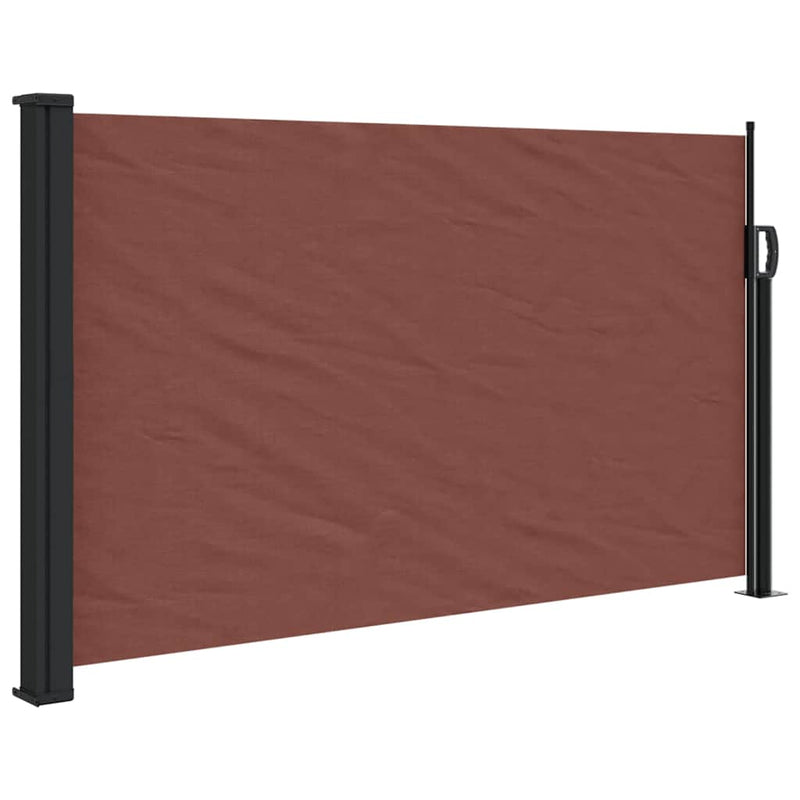 Afbeelding laden in galerijviewer, Vidaxl windscherm uittrekbaar 117x300 cm bruin
