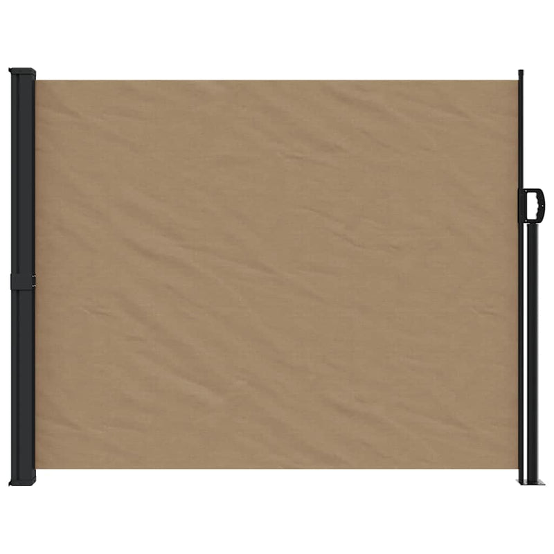 Afbeelding laden in galerijviewer, Vidaxl windscherm uittrekbaar 160x300 cm taupe