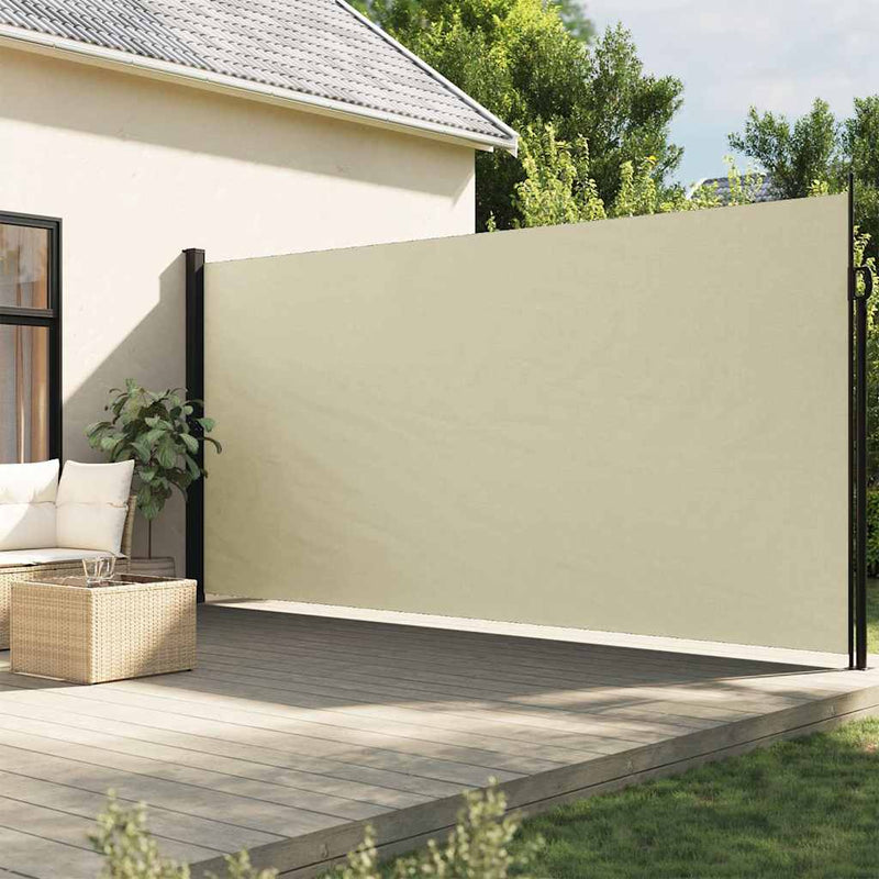 Load image into Gallery viewer, Vidaxl windscherm uittrekbaar 200x300 cm crèmekleurig