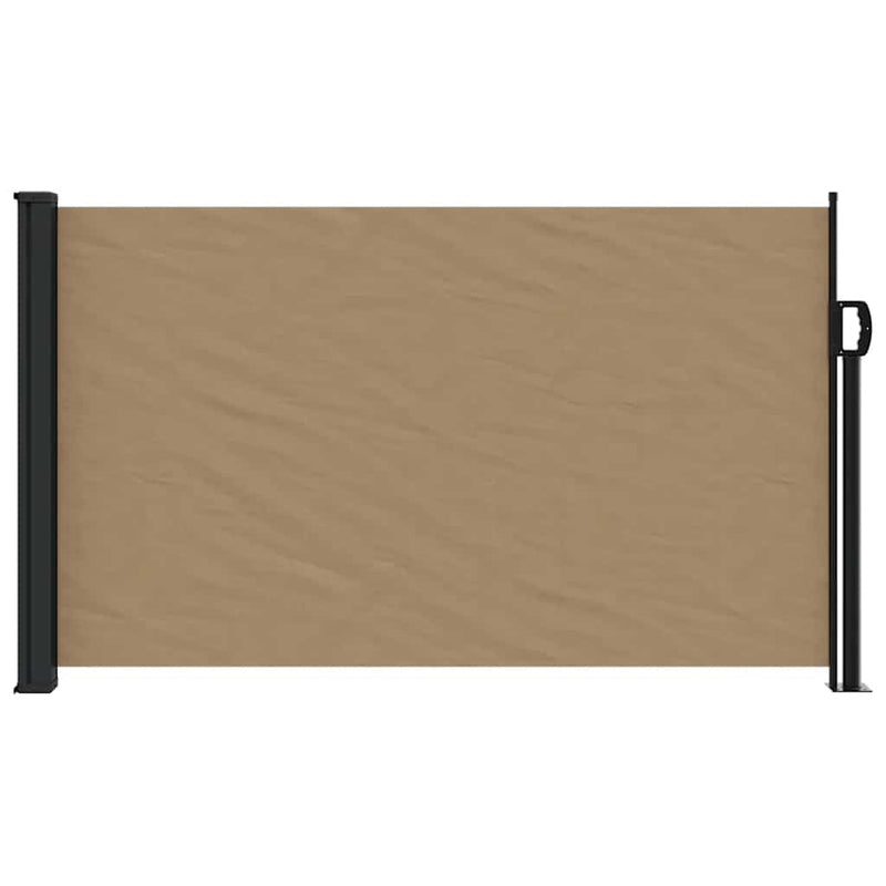 Afbeelding laden in galerijviewer, Vidaxl windscherm uittrekbaar 120x500 cm taupe