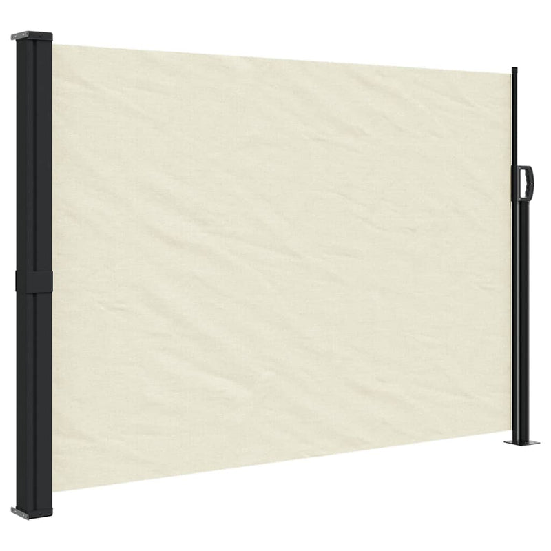 Afbeelding laden in galerijviewer, Vidaxl windscherm uittrekbaar 140x500 cm crèmekleurig