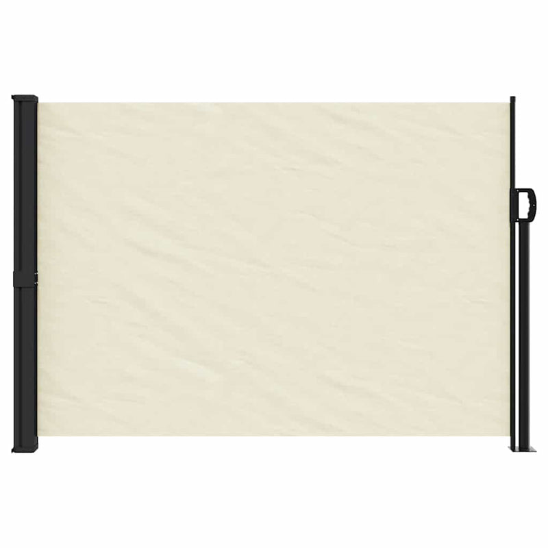 Afbeelding laden in galerijviewer, Vidaxl windscherm uittrekbaar 140x500 cm crèmekleurig