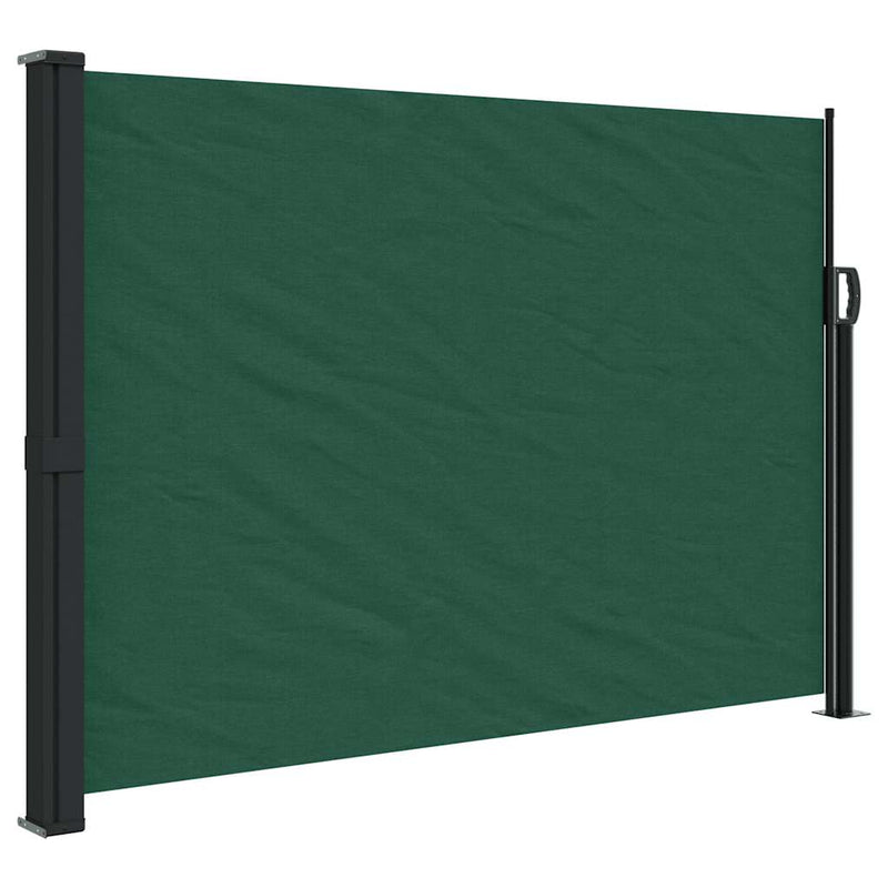 Afbeelding laden in galerijviewer, Vidaxl windscherm uittrekbaar 140x500 cm donkergroen