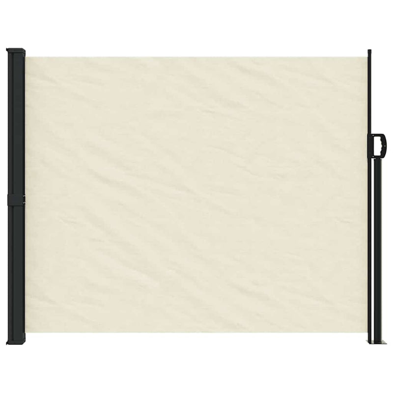 Afbeelding laden in galerijviewer, Vidaxl windscherm uittrekbaar 160x500 cm crèmekleurig
