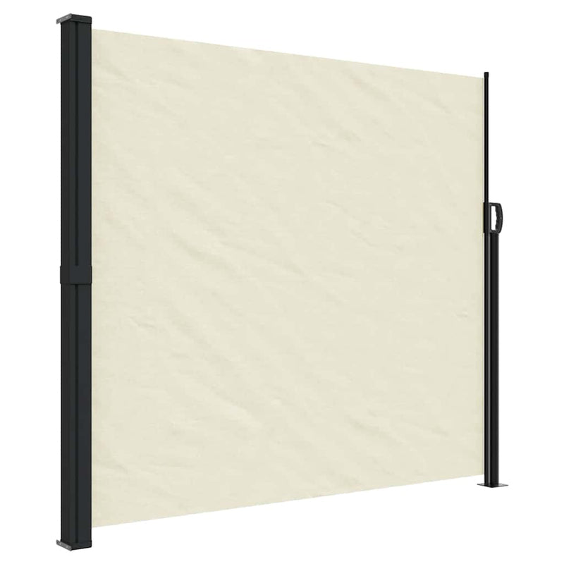 Afbeelding laden in galerijviewer, Vidaxl windscherm uittrekbaar 180x500 cm crèmekleurig