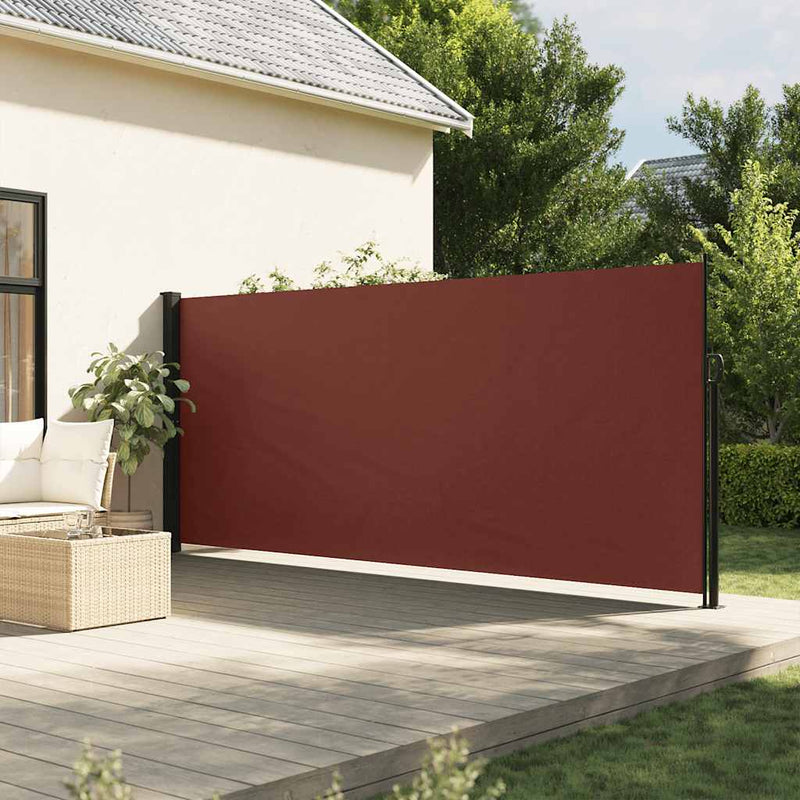 Afbeelding laden in galerijviewer, Vidaxl windscherm uittrekbaar 180x500 cm bruin