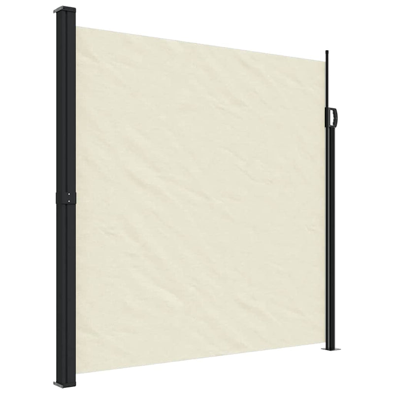 Afbeelding laden in galerijviewer, Vidaxl windscherm uittrekbaar 200x500 cm crèmekleurig