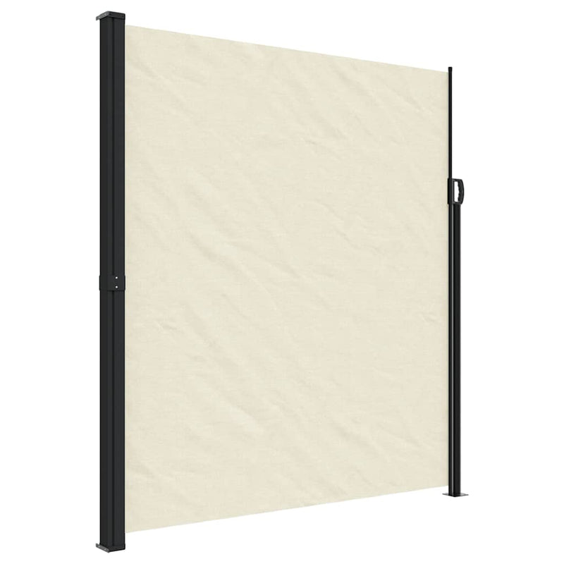Afbeelding laden in galerijviewer, Vidaxl windscherm uittrekbaar 220x500 cm crèmekleurig