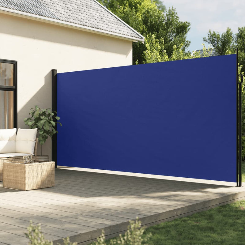 Load image into Gallery viewer, Vidaxl windscherm uittrekbaar 220x500 cm blauw