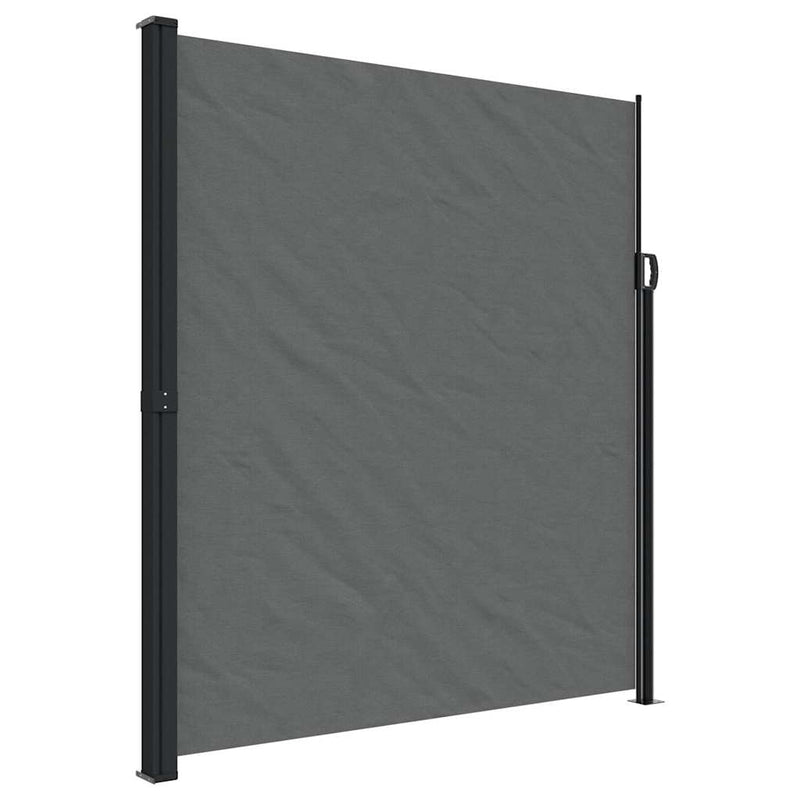 Load image into Gallery viewer, Vidaxl windscherm uittrekbaar 220x500 cm antracietkleurig