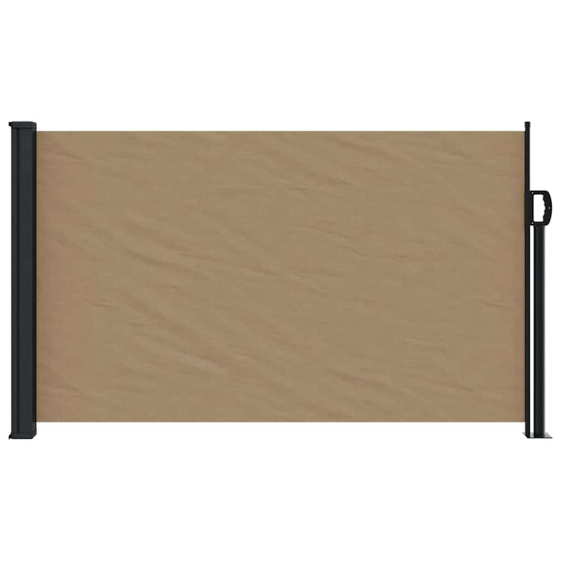 Afbeelding laden in galerijviewer, Vidaxl windscherm uittrekbaar 120x600 cm taupe
