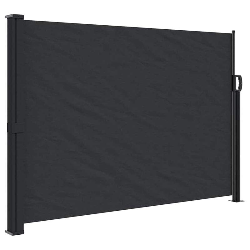 Afbeelding laden in galerijviewer, Vidaxl windscherm uittrekbaar 140x600 cm zwart