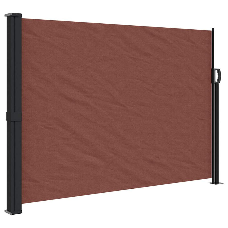 Afbeelding laden in galerijviewer, Vidaxl windscherm uittrekbaar 140x600 cm bruin