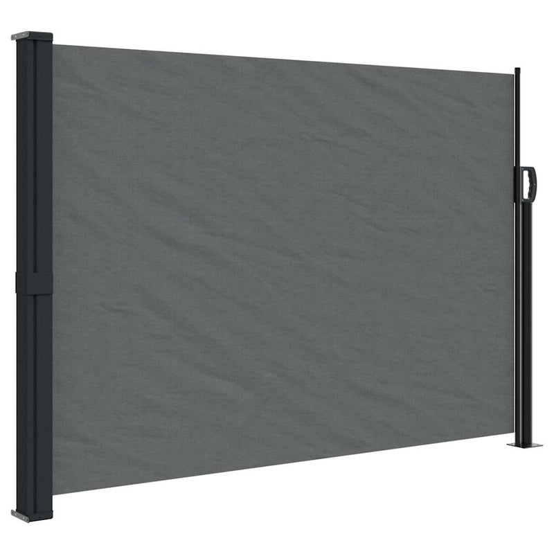 Afbeelding laden in galerijviewer, Vidaxl uitschuifbaar zijluifel antraciet 140x600 cm