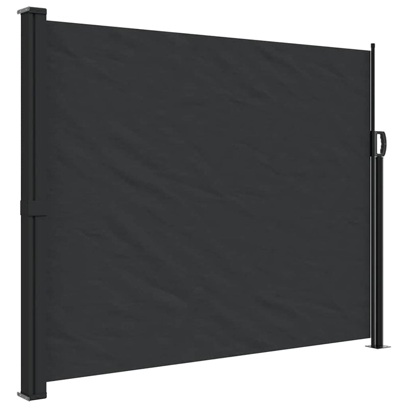 Afbeelding laden in galerijviewer, Vidaxl windscherm uittrekbaar 160x600 cm zwart