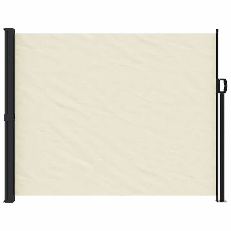 Afbeelding laden in galerijviewer, Vidaxl windscherm uittrekbaar 160x600 cm crèmekleurig