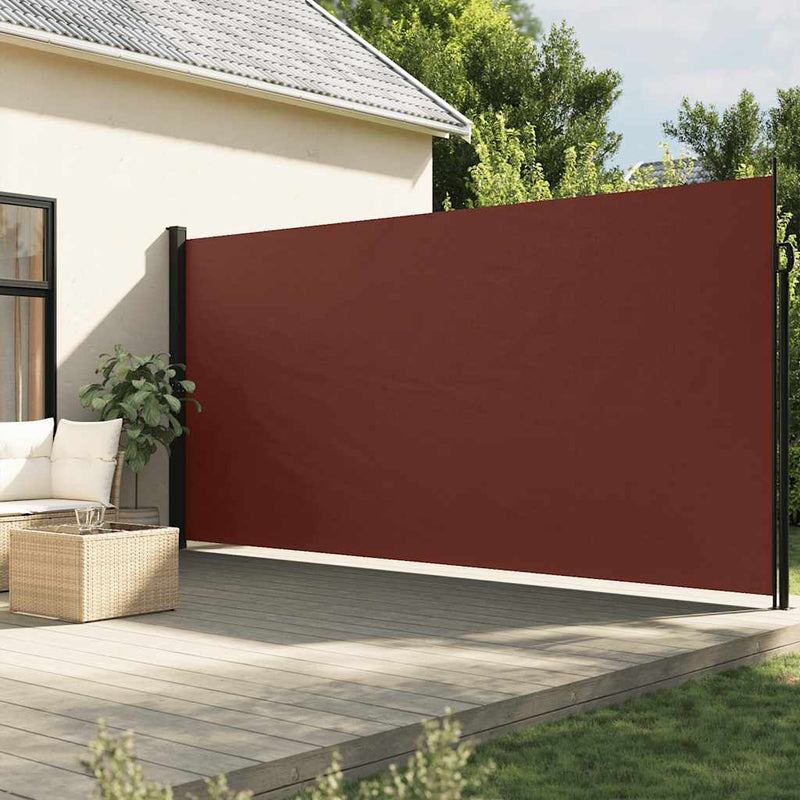 Afbeelding laden in galerijviewer, Vidaxl windscherm uittrekbaar 200x600 cm bruin