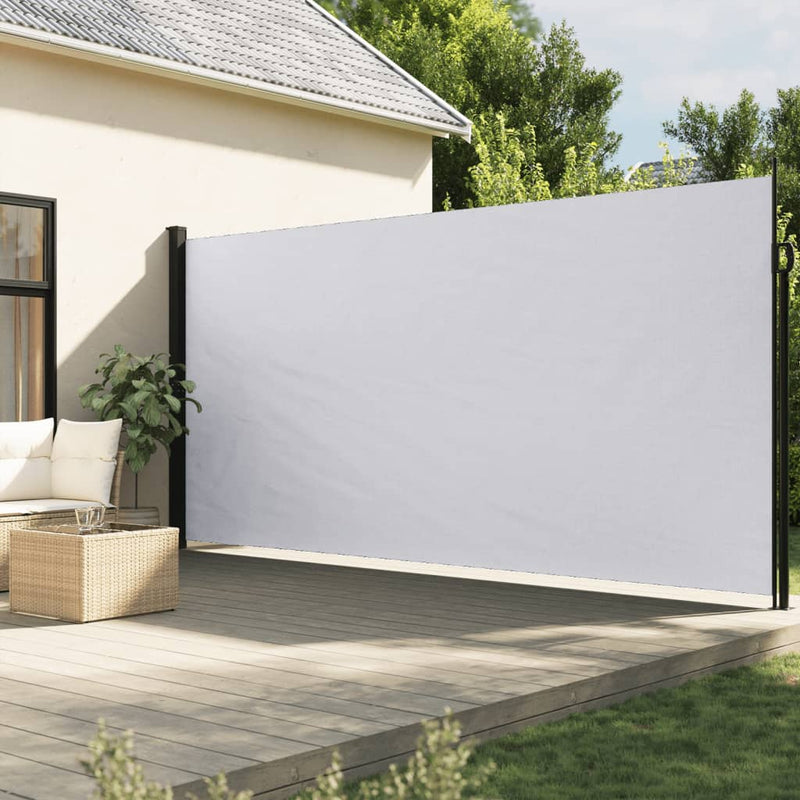 Load image into Gallery viewer, Vidaxl windscherm uittrekbaar 200x600 cm wit