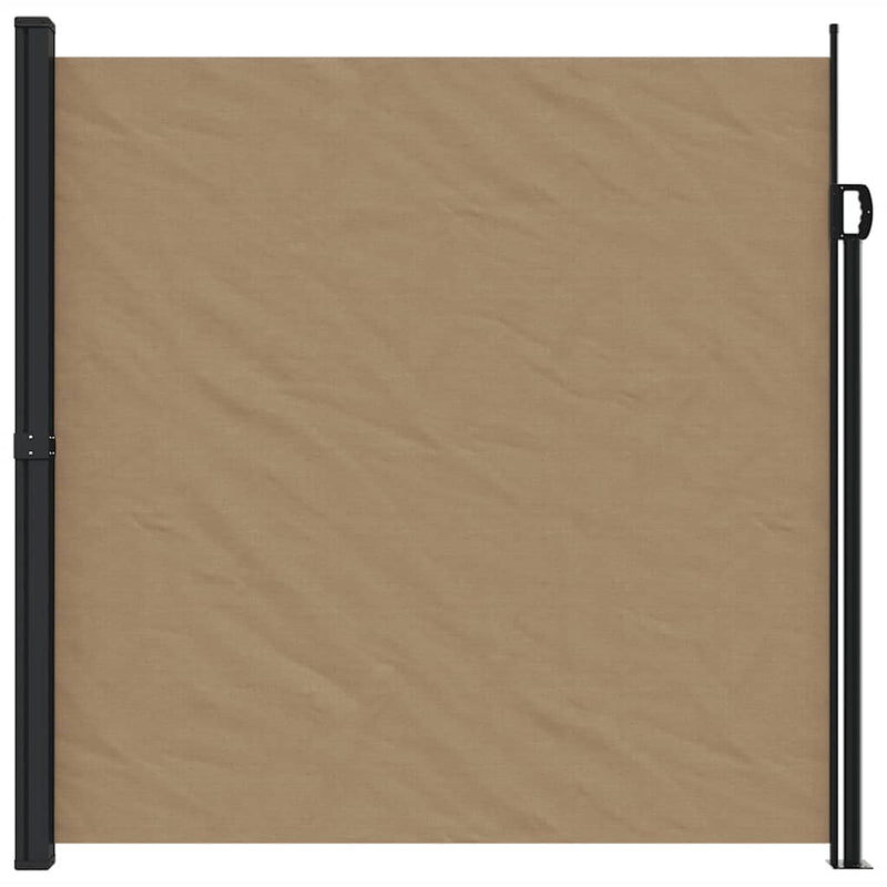 Afbeelding laden in galerijviewer, Vidaxl windscherm uittrekbaar 200x600 cm taupe
