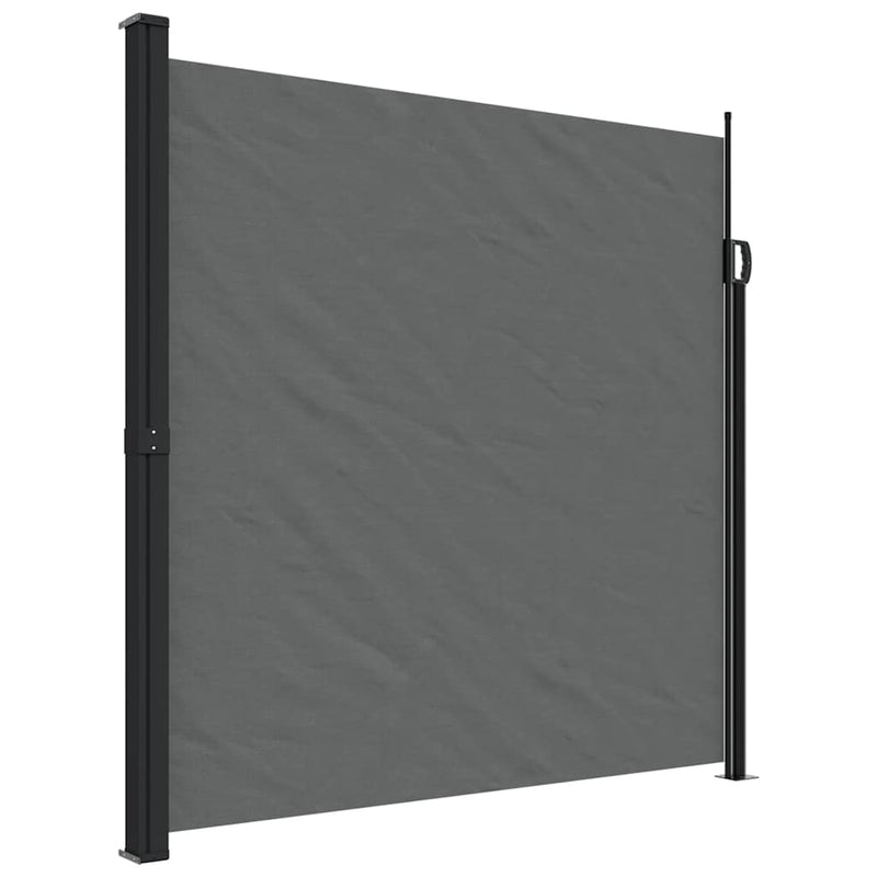 Load image into Gallery viewer, Vidaxl windscherm uittrekbaar 200x600 cm antracietkleurig