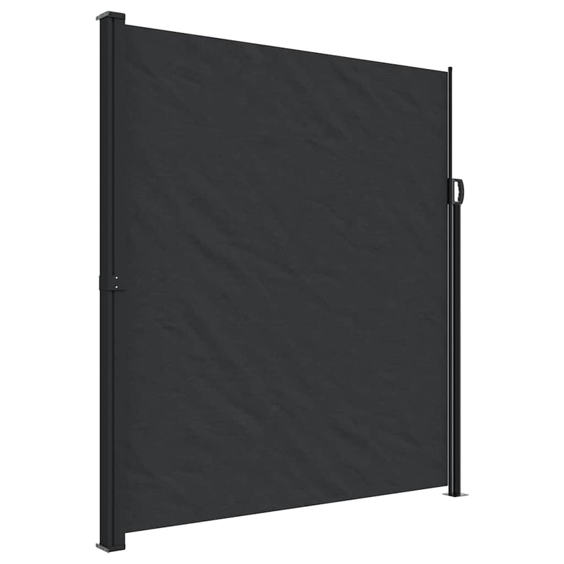 Load image into Gallery viewer, Vidaxl windscherm uittrekbaar 220x600 cm zwart