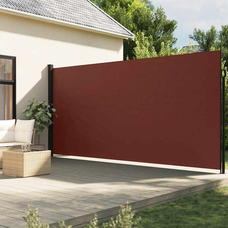 Afbeelding laden in galerijviewer, Vidaxl windscherm uittrekbaar 220x600 cm bruin