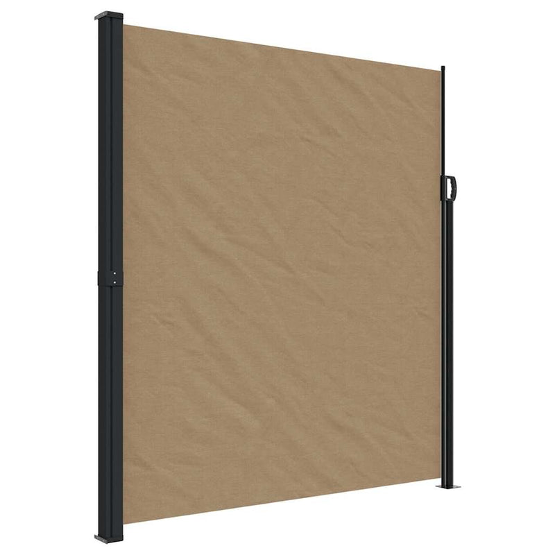 Load image into Gallery viewer, Vidaxl windscherm uittrekbaar 220x600 cm taupe