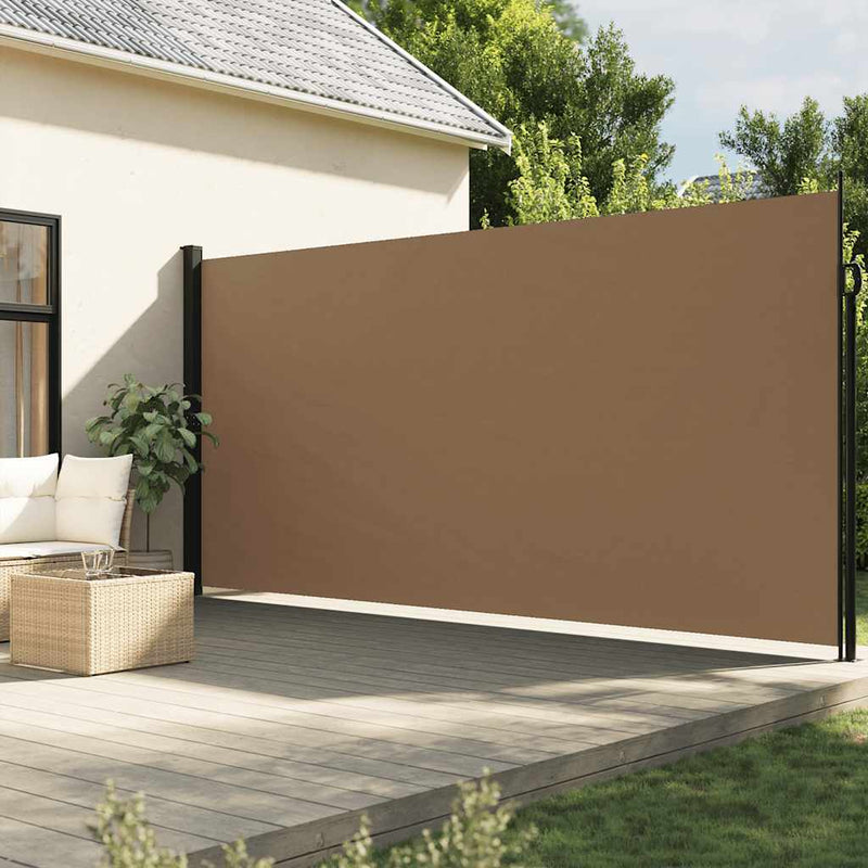 Load image into Gallery viewer, Vidaxl windscherm uittrekbaar 220x600 cm taupe