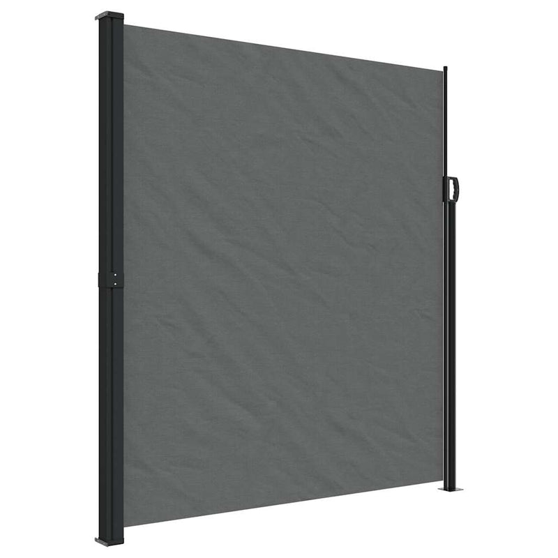 Load image into Gallery viewer, Vidaxl windscherm uittrekbaar 220x600 cm antracietkleurig