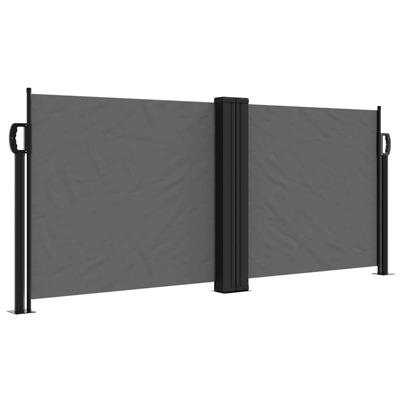 Afbeelding laden in galerijviewer, Vidaxl windscherm uittrekbaar 100x600 cm antraciet