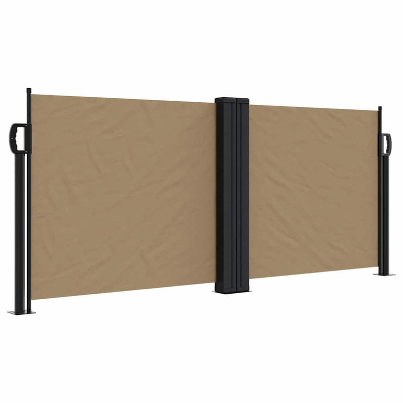 Load image into Gallery viewer, Vidaxl windscherm uittrekbaar 100x600 cm taupe
