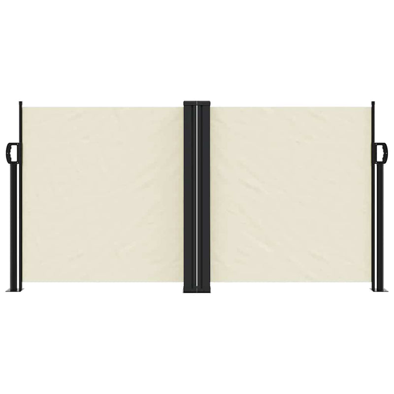 Load image into Gallery viewer, Vidaxl windscherm uittrekbaar 120x600 cm crème