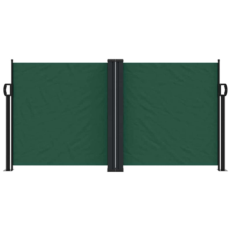 Load image into Gallery viewer, Vidaxl windscherm uittrekbaar 120x600 cm donkergroen