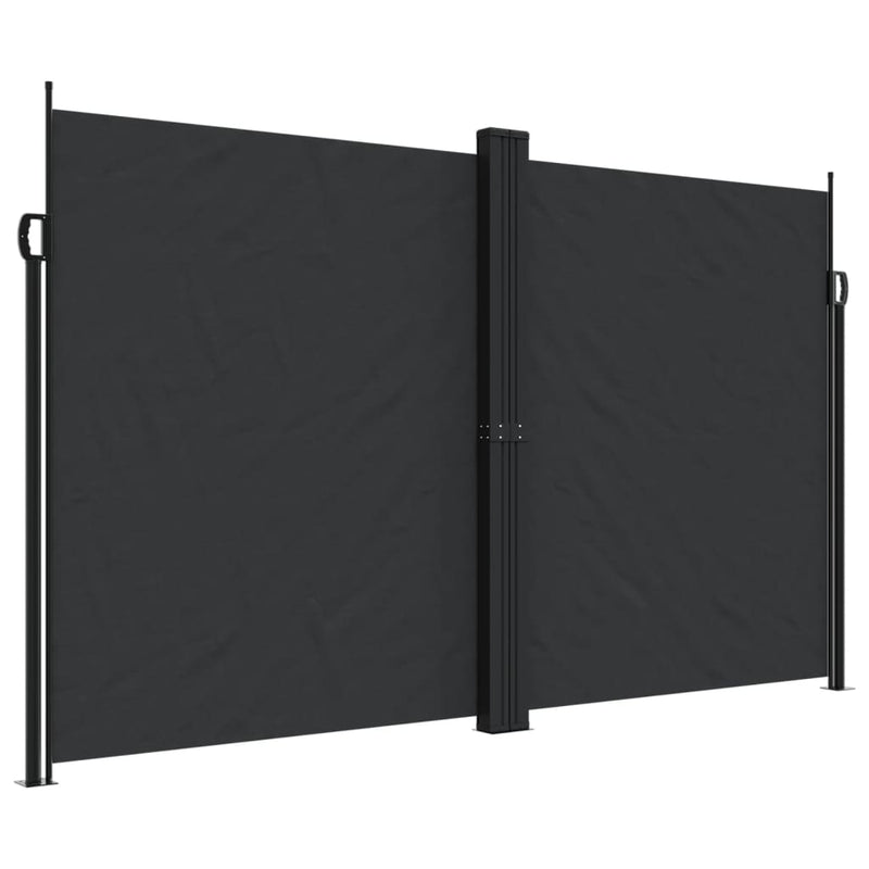 Load image into Gallery viewer, Vidaxl windscherm uittrekbaar 200x600 cm zwart