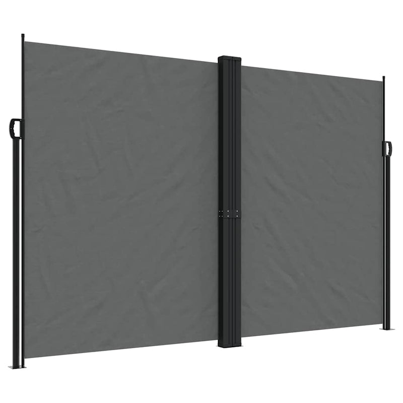Afbeelding laden in galerijviewer, Vidaxl windscherm uittrekbaar 220x1000 cm antracietkleurig