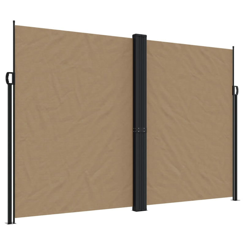 Load image into Gallery viewer, Vidaxl windscherm uittrekbaar 220x1000 cm taupe